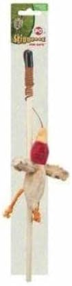 Ethical Pets Bulk Buy (3-Pack) Skinneeez Forest Friends Wand for Cats 12 inch Rabbit, Duck Or Chipmunk 2727