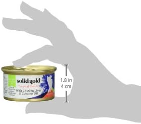 Solid Gold Tropical Blendz Wet Cat Food - Chicken Liver Pate in Coconut Oil - Canned Cat Food, 24 Pack