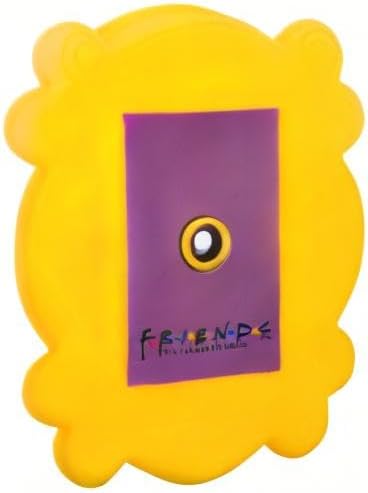 Friends Dog Toy | Gold and Purple Picture Frame from Friends TV Show, Vinyl Rubber Dog Toy | Squeaky Dog Toy - Friends TV Show Merchandise