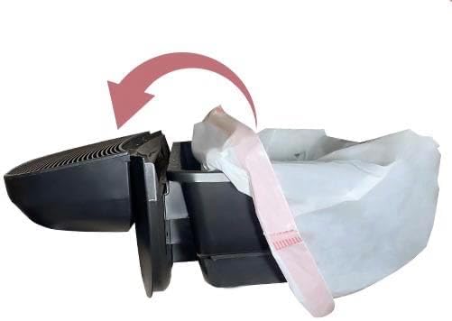 Leon&Visky Litter Box Liner With Drawstring, 50 Count, Compatible with Litter-Robot 4 and Litter-Robot 3, Heavy Duty Extra Thickness 2 mil