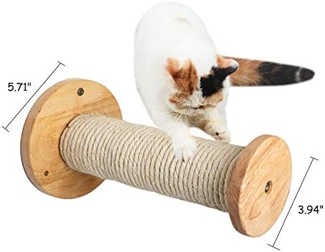 La La Pet® 3Pcs Wood Cat Scratching Post Cat Shelf Board Floating Cat Perch Cat Climber Cat Scratcher Wall Cat Furniture Cat Climber Bed Tower Tree