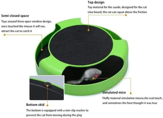 Dynamic Cat Entertainment, and Endlessly Fun Cat Interactive Toy (Cat Scratching Pad)