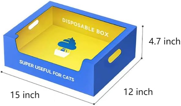Disposable Cat Litter Box 1 Unit - Super Lightweight, Waterproof, Convenient for Travel and Indoor Use!