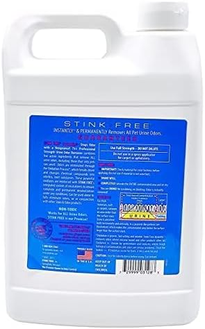 Instantly Urine Odor Remover for Pets - Eliminator for Cat & Dog Pee, Best Oxidizer Based Urine Cleaner for Carpets, House, Rugs, Mattress, etc. 2-128 Oz (2 Gallons)