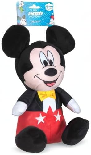 Mickey Mouse Plush Squeaky Dog Toy 9in | Disney Dog Toys | Plush Squeaker Toy for Dogs Inspired by Mickey Mouse, Disney Mickey and Friends