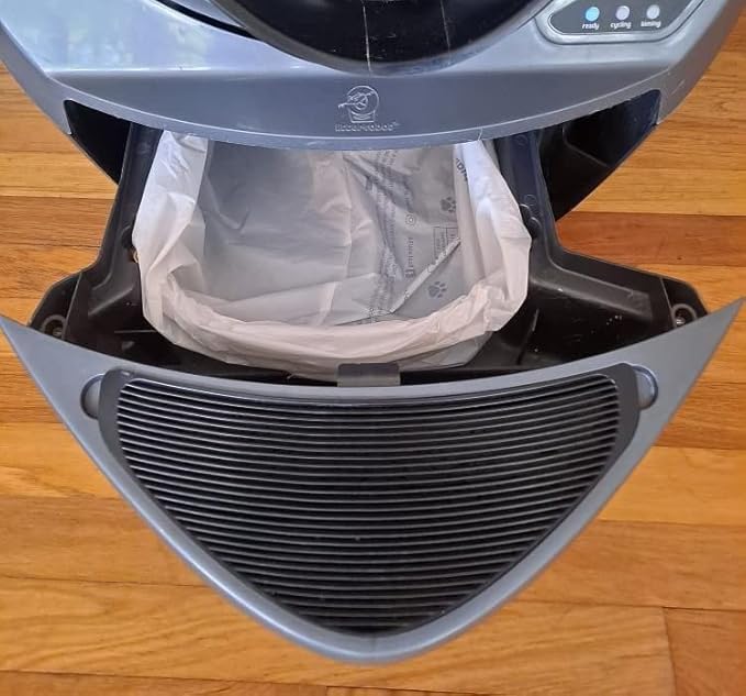 EcoLeo, Compatible with Litter-Robot 3, Plant-Derived and Plastic-free, Handle Waste Drawer Liner Bags, Thick, for Automatic Litter Box, Compatible with Leo's Loo (50-Count)