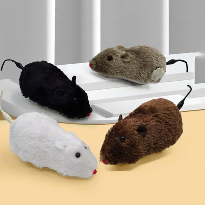 Kisangel Puppy Toys Puppy Toys Puppy Chew Puppy Teething 4pcs Wind Up Mice Clockwork Racing Mice Interactive Cat for Cat Kitten Party Favor Puppy Chew Puppy Teething Kitten Toys Kitten Toys