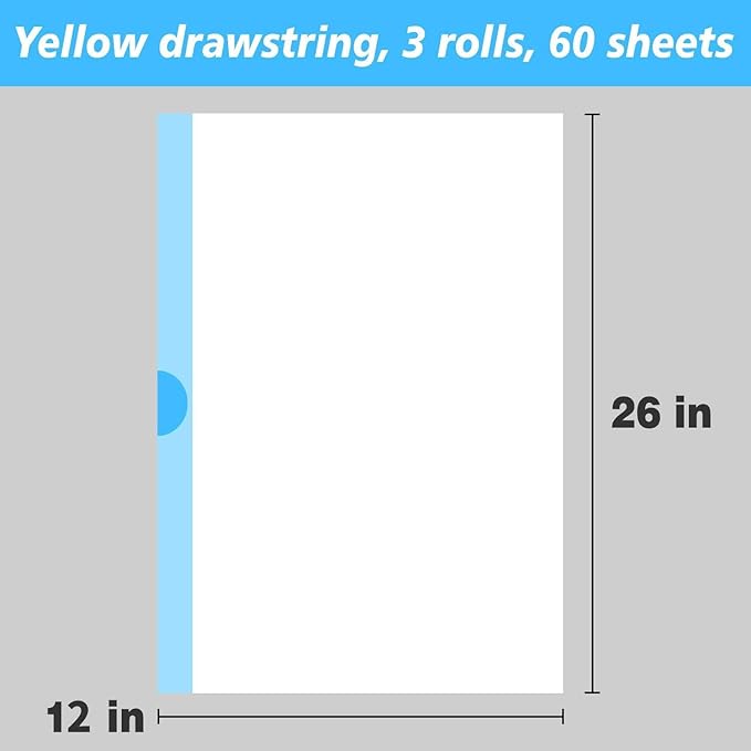 Cat Litter Box Liner Bags Compatible with Self-Cleaning Litter Box Robot 60 Pack.