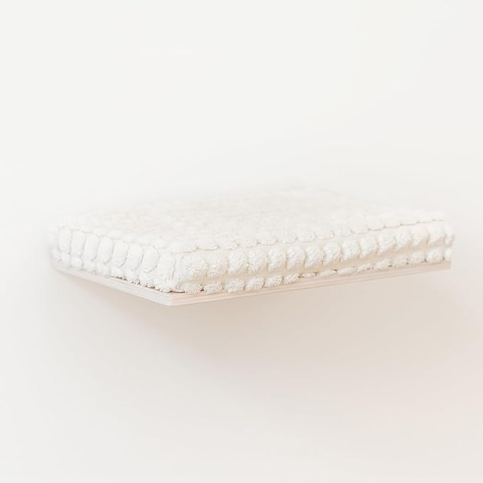 Floating Cat Shelves, Cat Wall Furniture, Wall Mounted Cat Shelf, Cat Bed, Modern Cat Bed, Cat House, Cat Steps for Wall, Cat Window Perch, Cat Wall Set Ivory/White Waved Cat Shelf Cat Step
