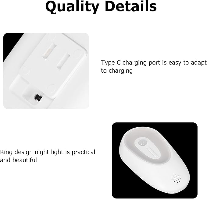 TOPINCN Cat Litter Deodorizer, Smart Induction Pet OdorPurifier with Night Light, Rechargeable OdorCat Litter Box Cat Litter Odor Freshener Toilet Air Purifier