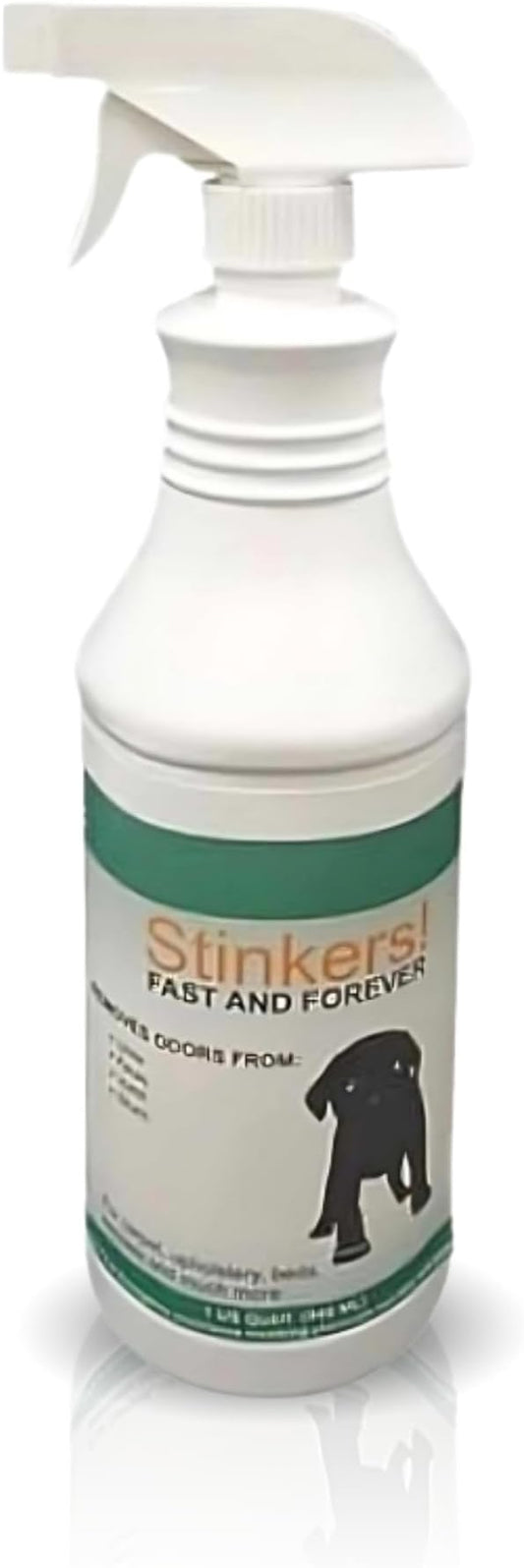 Pro's Choice Stain Remover & Odor Eliminator Spray Stinkers - Animal Odor Eliminator for Strong Odor - Pet Odor Eliminator for Home No Sticky Residues - Cat & Dog Urine Odor Eliminator (32 Fl Oz)