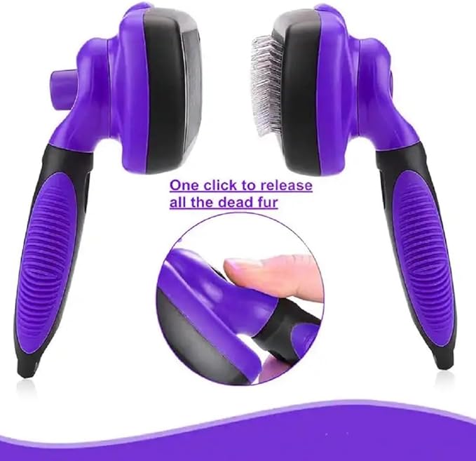 Volpe Cat Brush, Dog Brush, Furminator For Dogs, Dog Brush For Shedding,Cat Brushes For Indoor Cats,Dog Hair Remover, Deshedding Fur Removal,Purple