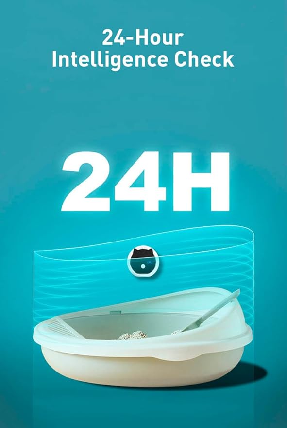 Pet Smart Air Purifier 99.9% Deodorization - Home Cat Litter Deodorizer - Rechargeable 3600 mAh- Suitable for All Kinds of Cat Litter Box and Room- Shoe Box, Toilet- Cabinets and Inside The Car.