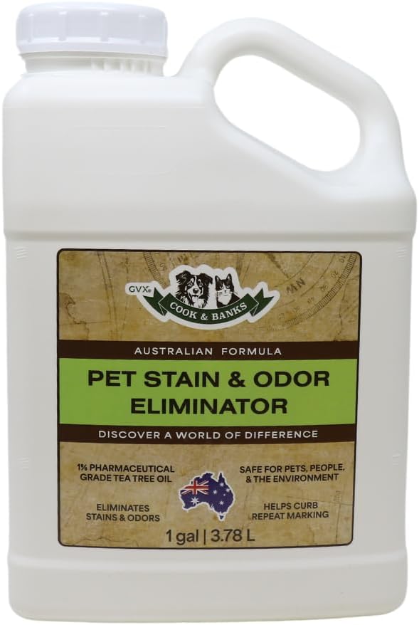 Pet Stain & Odor Eliminator for Home - Pet Carpet Cleaner – Urine Odor Eliminator – Carpet Stain Remover – Cat & Dog Pee Spray Cleaner (1 Gallon)