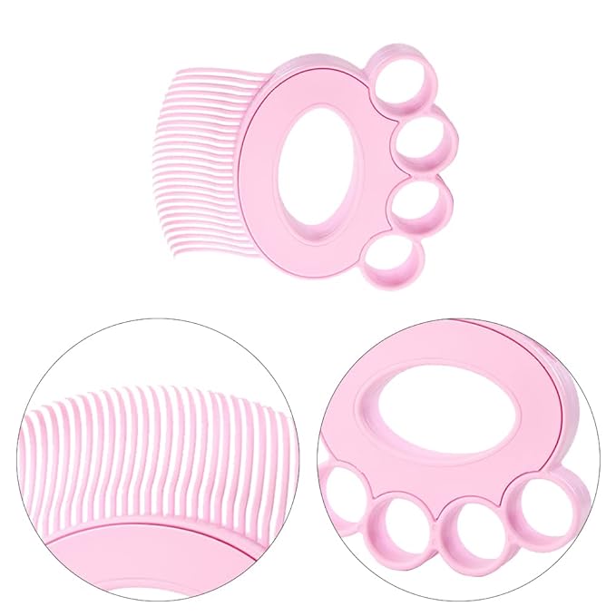 Cat Brush Massage Soft Comb Dog Bath Brush Scrubber Hair Shedding Grooming Cat Comb Multifunctional Cat Brush for Cleaning Pet Brush Cat and Dog (Pink)