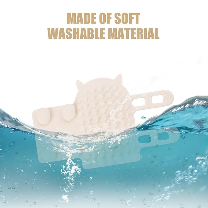 2pcs Cat Brushes, 2-in-1 Self Cleaning Tickling Comb, Pet Tickling Back Scratche Artifact, Cat Corner Scratcher Rubbing Brush, Cat Hair Removal Gloves Brush Shedding for Short Or Long Hair Cats