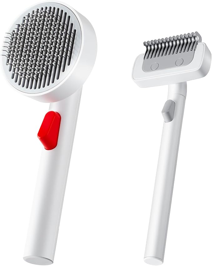 Pet Grooming Brush Kit, Suitable for Long or Short Haired Cats, Small and Medium Dogs, Puppy Kitten, Brush for Grooming Shedding, Remove Loose and Matted Fur, Pet Grooming Undercoat Comb