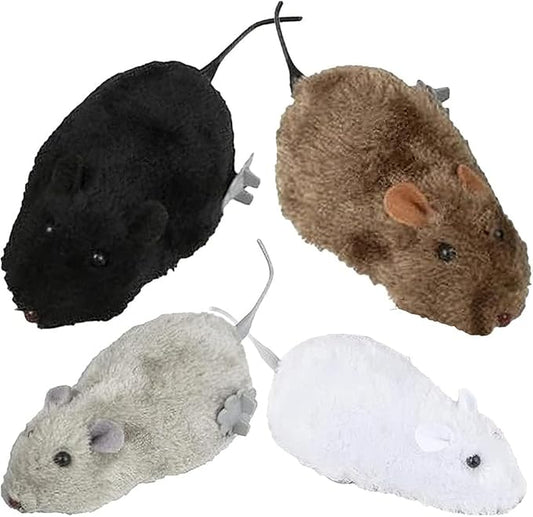 Pet toys Mouse Toys, Set of 4, Cat tease game Cat, Interactive Play for Cat, Puppy, Kitty, Kitten (4pcs)