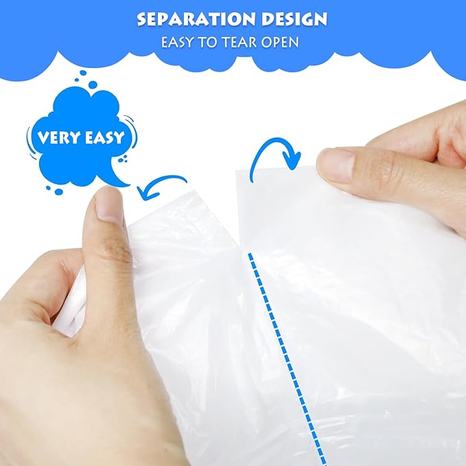 Cat Litter Waste Bags Liners,120 Count Compatible with Litter-Robot 3/4,Heavy Duty Self Cleaning Automatic Litter Box Bags,26.3" x 15.7"