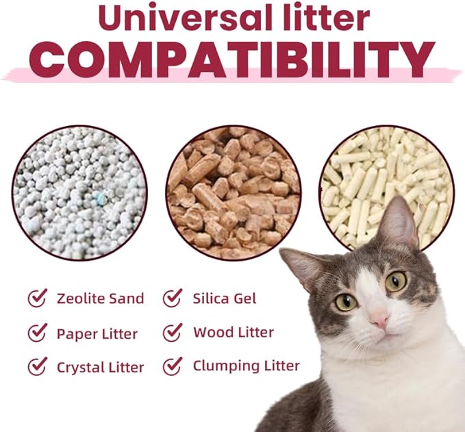Cat Litter Deodorizer, Cherry Blossom Cat Litter Box Odor Eliminator, cat odor eliminator for home, Instantly Eliminates Foul Odors, Freshens Kitty Litter deodorizer, 16 OZ