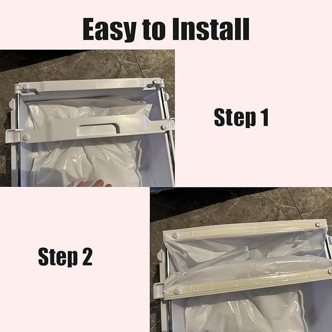 Cat Litter Box Liners for PetSnowy SNOW+ Cat Litter Box, 30 PCS Self-Sealing Waste Drawer Bags for Automatic Cat Litter Box (30 Pcs)