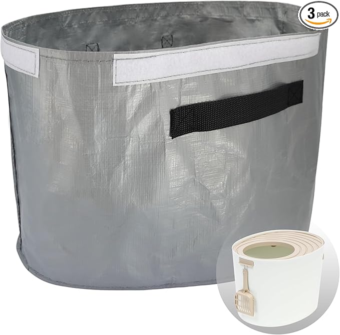 Reusable Litter Box Liners Compatible with IRIS Top Entry Cat Litter Box PUNT-530 (3-Pack) Easy to Clean, Durability Design, Scoop & Scratch-Resistant, Waterproof, Leak Proof, Machine-Washable