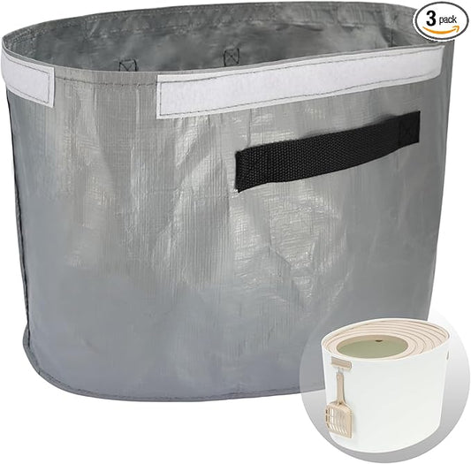 Reusable Litter Box Liners Compatible with IRIS Top Entry Cat Litter Box PUNT-530 (3-Pack) Easy to Clean, Durability Design, Scoop & Scratch-Resistant, Waterproof, Leak Proof, Machine-Washable