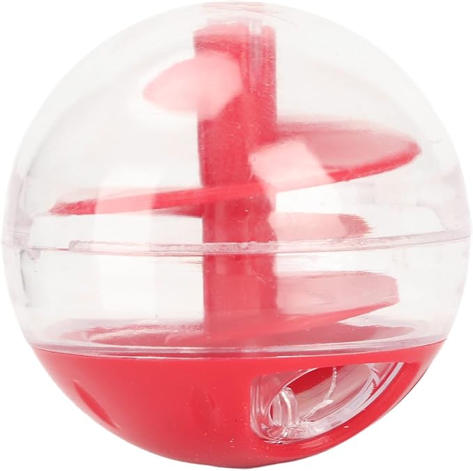 Cat Treat Toy, Cat Treat Dispenser Interactive Kitten Puzzle Toy, Cat Food Dispenser Toy Cat Treat Ball Dispenser Feeder Treat Ball for Treats Less Than 0.4in in Diameter