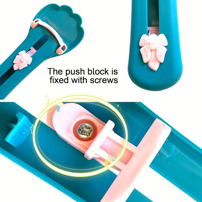Cat Claw Shaped Cat Strip Squeeze Spoon, Delectables Lickable Cat Treats Spoon, Wet Treat Cat Feeder Spoon Treat Squeeze Spoon for Lickable Wet Cat Treats Liquid Snack Feeding (Blue+Pink)