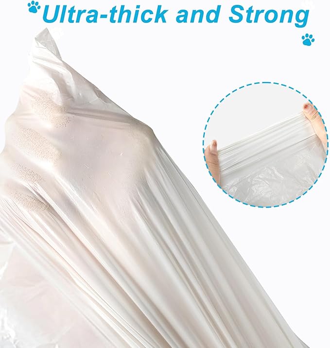 120Counts Litter Box Liners Compatible with MW-SC01, Self-Cleaning Cat Litter Box Bags,Automatic Cleaning Cat Litter Box Liners(18X12inch)