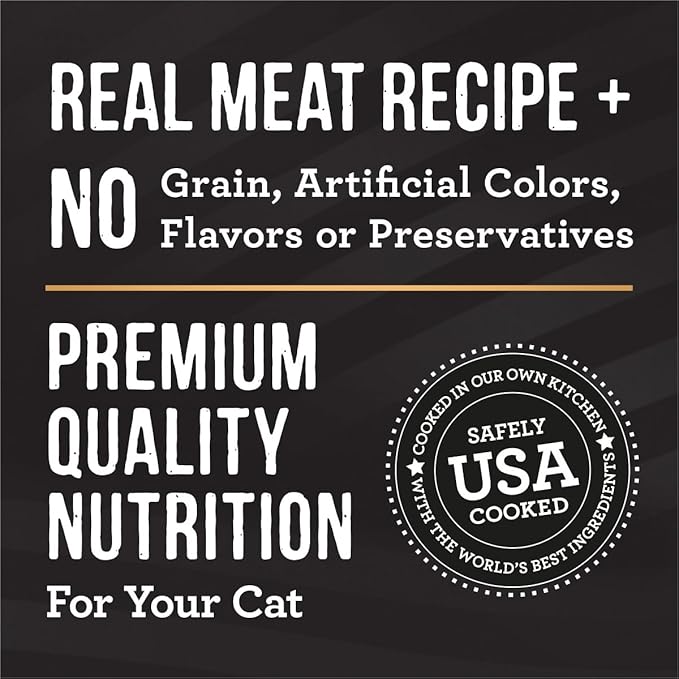 Merrick Purrfect Bistro Soirees Grain Free Natural Canned Cat Food with Gravy Variety Pack, Chicken and Turkey - (Pack of 6) 2.75 oz. Cans