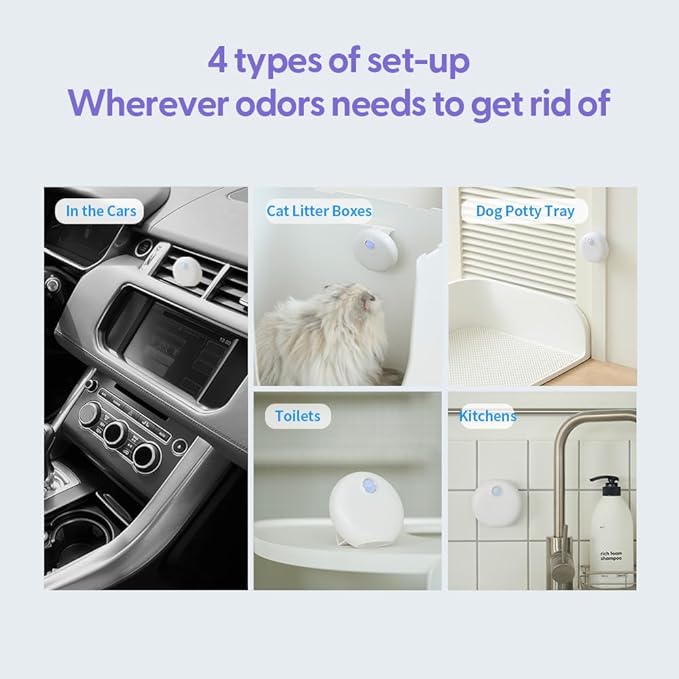 duit pure da - air ionizer, air deodorizer, deodorizer, odor deodorizer, cat toilet deodorizer, deodorizer for cat litter box, air ionizer for litter, purifier non-filter