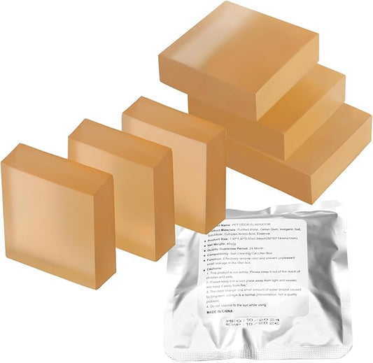 Pet Odor Eliminator with N50 Odor Eliminator Exclusive for Pura Max Self-Cleaning Cat Litter Box - Cat Toilet Odor Control (Pack of 6)