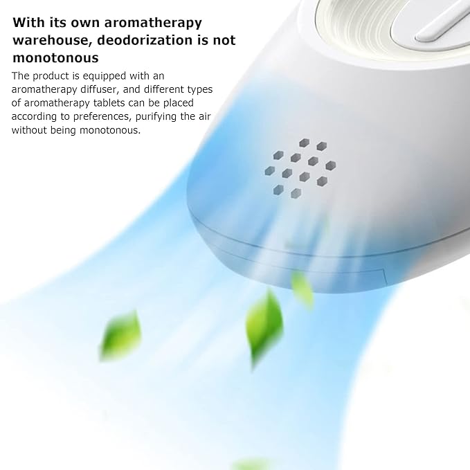 TOPINCN Cat Litter Deodorizer, Smart Induction Pet OdorPurifier with Night Light, Rechargeable OdorCat Litter Box Cat Litter Odor Freshener Toilet Air Purifier