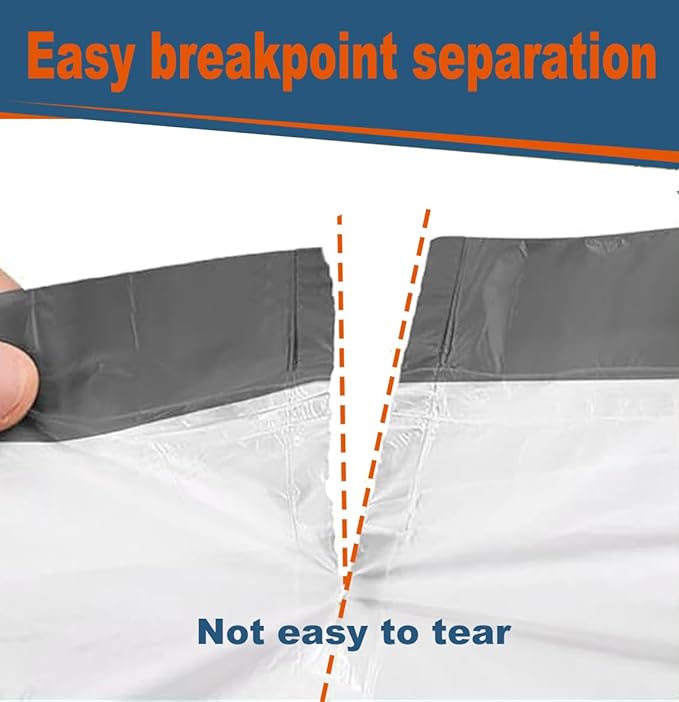 160 Count Cat Litter Box Liners with Drawstring, Compatible with Litter Box Robot 3 & 4, Cat Litter Bag Replacement, Self-Cleaning Cat Litter Trash Bags, 10-12 Gallons