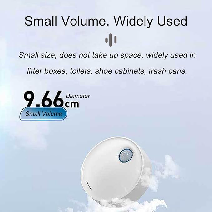Cat Litter Deodorizer Pets Odor Eliminator, 99% Dust-Free Smart Litter Deodorization for All Kinds of Cat Litter Box Pets Room Wardrobe Kitchen Shoe Cabinet Toilet and Small Area (White, P2)