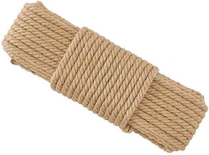 Aoneky Replacement Cat Scratching Post Sisal Rope - Hemp Rope for Cat Tree and Tower (1/4'' 328 Ft)