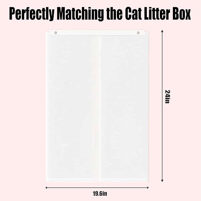 Cat Litter Box Liners for PetSnowy SNOW+ Cat Litter Box, 60 PCS Self-Sealing Waste Drawer Bags for Automatic Cat Litter Box (60 Pcs)