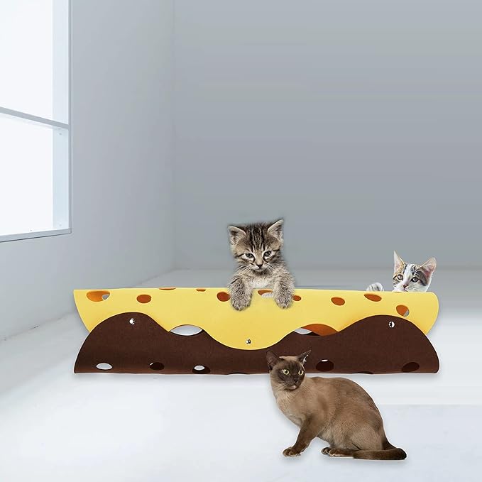 HonourHope 2 Pcs DIY Cat Tunnels Toy - Collapsible Cat Tube Toys Cat Cave Nest Toy Free Combination Pet Interactive Toy for Kittens Rabbits Hamsters and Small Animals