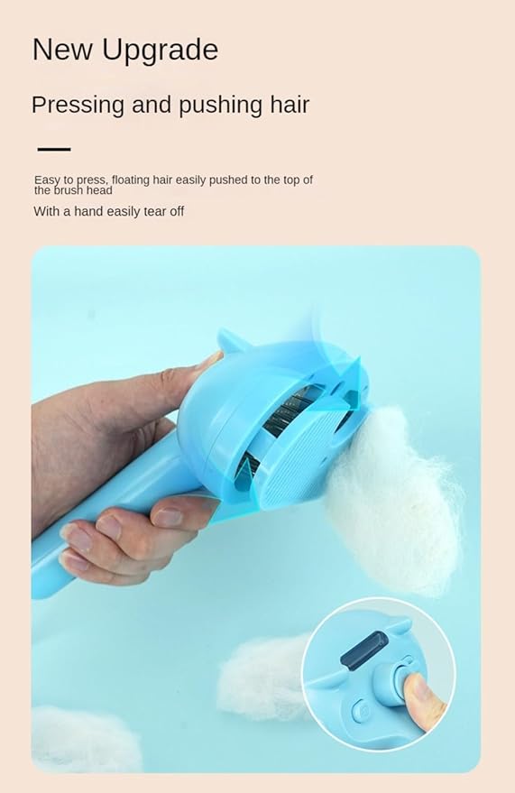 Cat Steam Brush for Indoor Cats – Gentle Cat Hair Brush with Steam Mist, Self-Cleaning Feature, and Quiet Massage Function – Perfect for Shedding, Tangles, and Grooming | Steam Brush for Cats