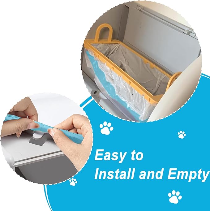 120Counts Litter Box Liners Compatible with MW-SC01, Self-Cleaning Cat Litter Box Bags,Automatic Cleaning Cat Litter Box Liners(18X12inch)