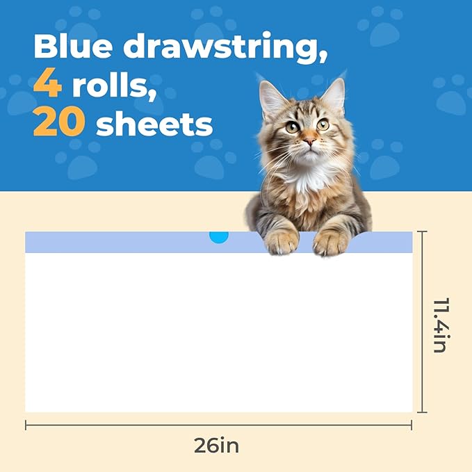 Compatible Trash Bags for Self Cleaning Litter Box – Leak-Proof Durable Waste Bags for Multiple Cats – Large Capacity, Odor Control, Recyclable