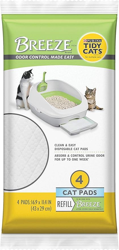 Tidy Cats BREEZE Cat Litter Pads 4 Pack