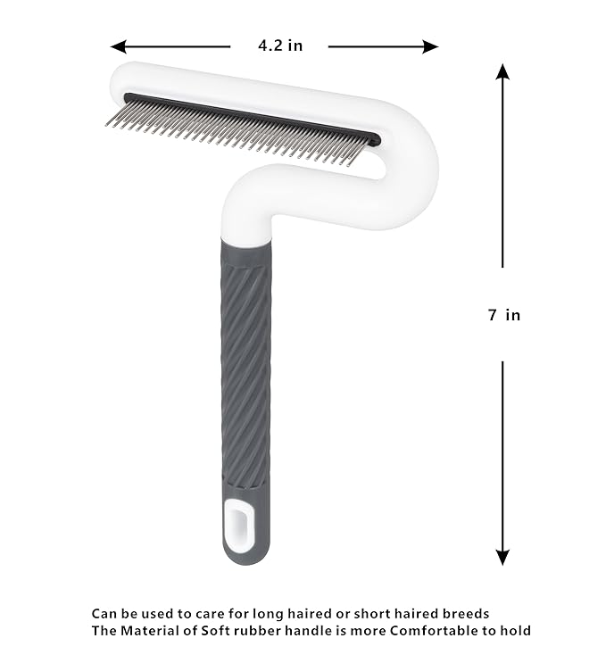 Flea Comb, TailGurus Effective Flea Comb for Cats & Dogs - Shedding Brush for All Pets - Long Hair Friendly - Durable - Versatile & Safe - Durable, Safe & Versatile - Portable, Pet-Friendly(TG2042)
