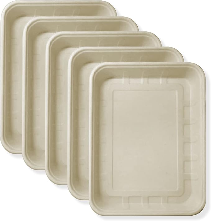 Disposable Senior Cat Litter Box, Durable & Eco-Friendly Tray, Suitable for Cats, Hamsters, Guinea Pigs, Mice & Rabbits. Pack of 6 Boxes, 16.5 x 12.5 x 2”