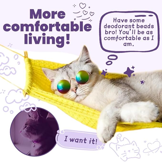 Cat Litter Deodorizer, Sweet Berry Cat Litter Box Odor Eliminator, cat odor eliminator for home, Instantly Eliminates Foul Odors, Freshens Kitty Litter deodorizer, 16 OZ