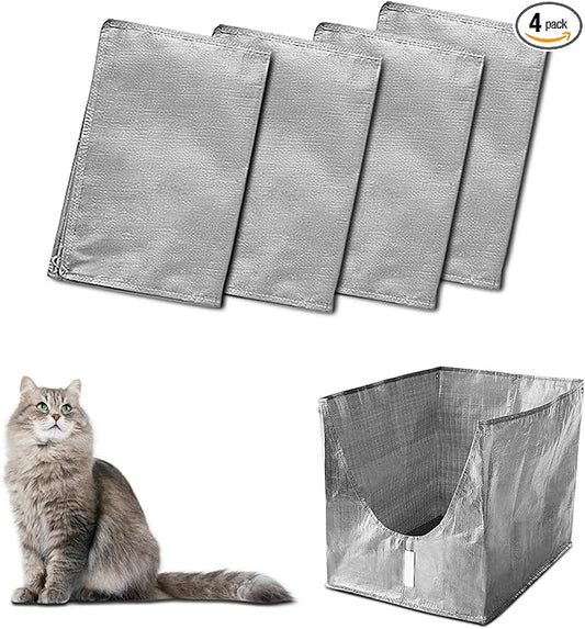 Liner F Compatible with Modkat Flip Litter Box - Reusable Liners for Flip Litter Box - Liner F for Cat Litter Box (4 pack)