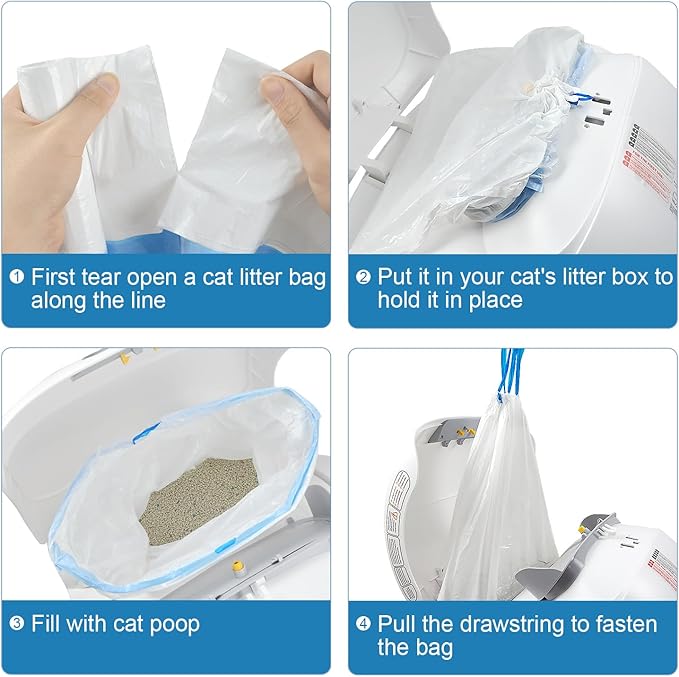 Povee Self Cleaning Cat Litter Box Liner 25 PCS