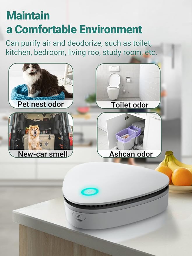 Dust-Free Odor Removers, 90% Deodorization & 99.9% Dust reduction, Litter Box Odor Eliminator, Cat Litter Deodorizer, Widely used in Cat Litter Box, Bathroom, Wardrobe, Kitchen, Pet Shop (011)