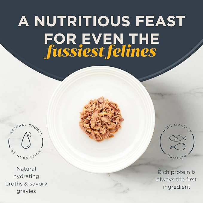 Reveal - Grain Free | Wet Canned Cat Food | 2.47oz - 24 Pack - Premium Nutrition, 100% Natural, No Additives, and Limited Ingredients (Tuna with Salmon in Gravy)